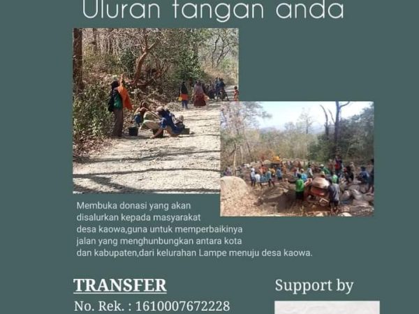 Open Donasi Perbaikan Jalan