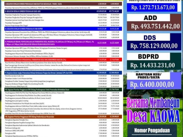 APBDes Perubahan 2024